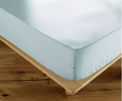 Drap housse Opsi Bleu craie