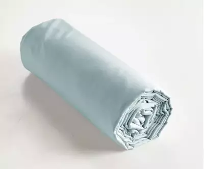 Drap housse Opsi roulé Bleu craie
