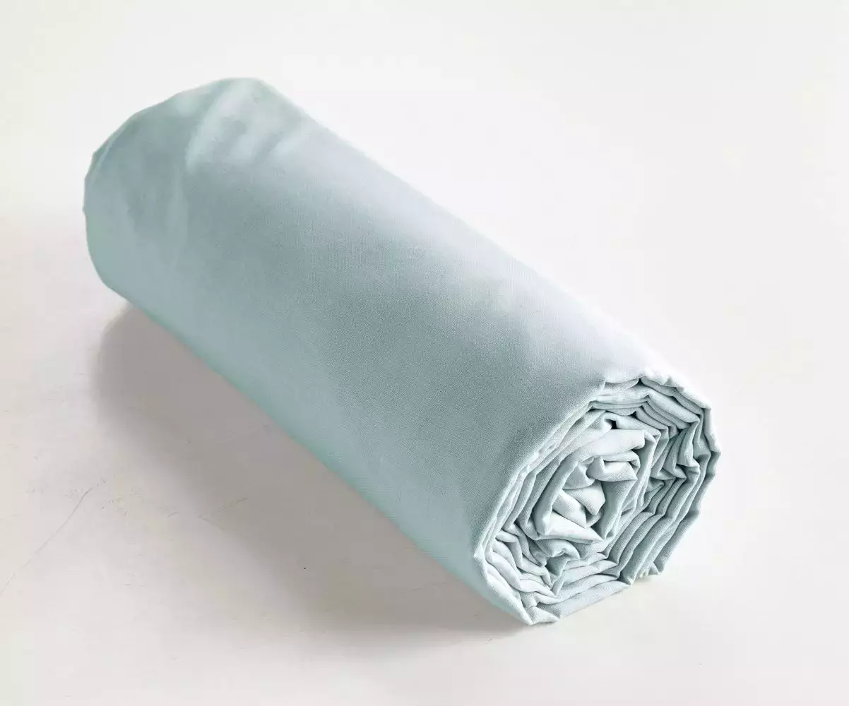 Drap housse Opsi roulé Bleu craie Drap housse Opsi roulé Bleu craie