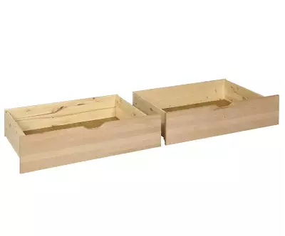 Lot de 2 tiroirs Pasman façade bois de hêtre massif