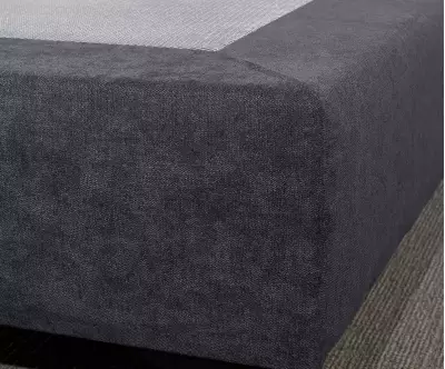 Détail du tissu du sommier Senesi bleu