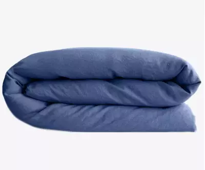 Housse de couette en coton bleu Salang