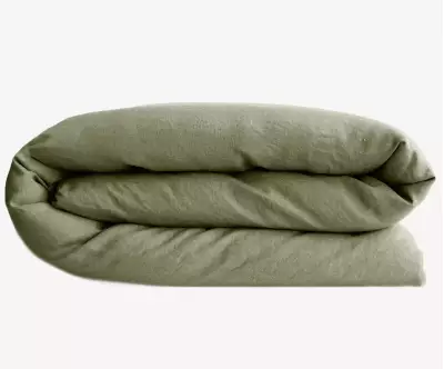 Housse de couette Salang en coton sauge