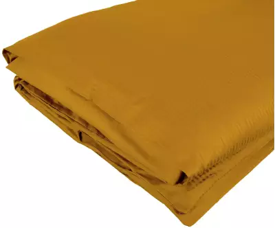 Housse de couette pliée moutarde