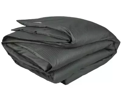 Housse de couette pliée gris anthracite
