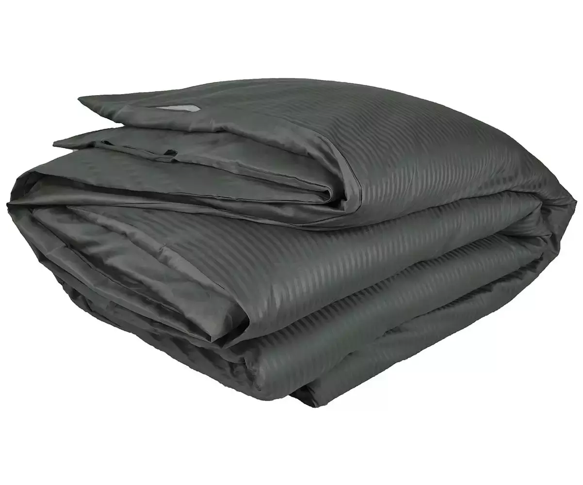 Housse de couette pliée gris anthracite Housse de couette pliée gris anthracite