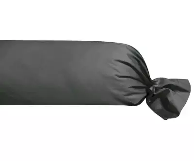 Taie de traversin Rondo gris anthracite