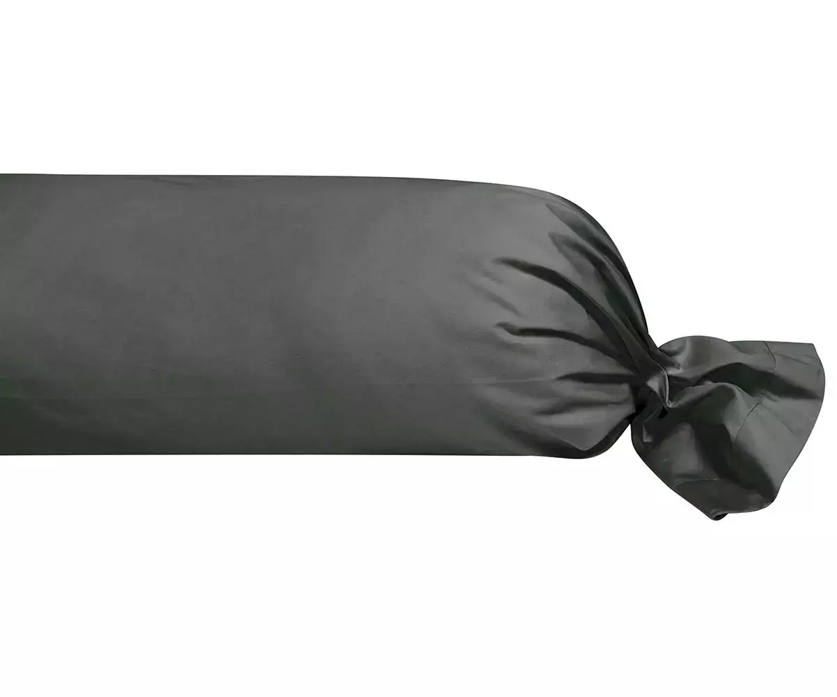 Taie de traversin Rondo gris anthracite Taie de traversin Rondo gris anthracite