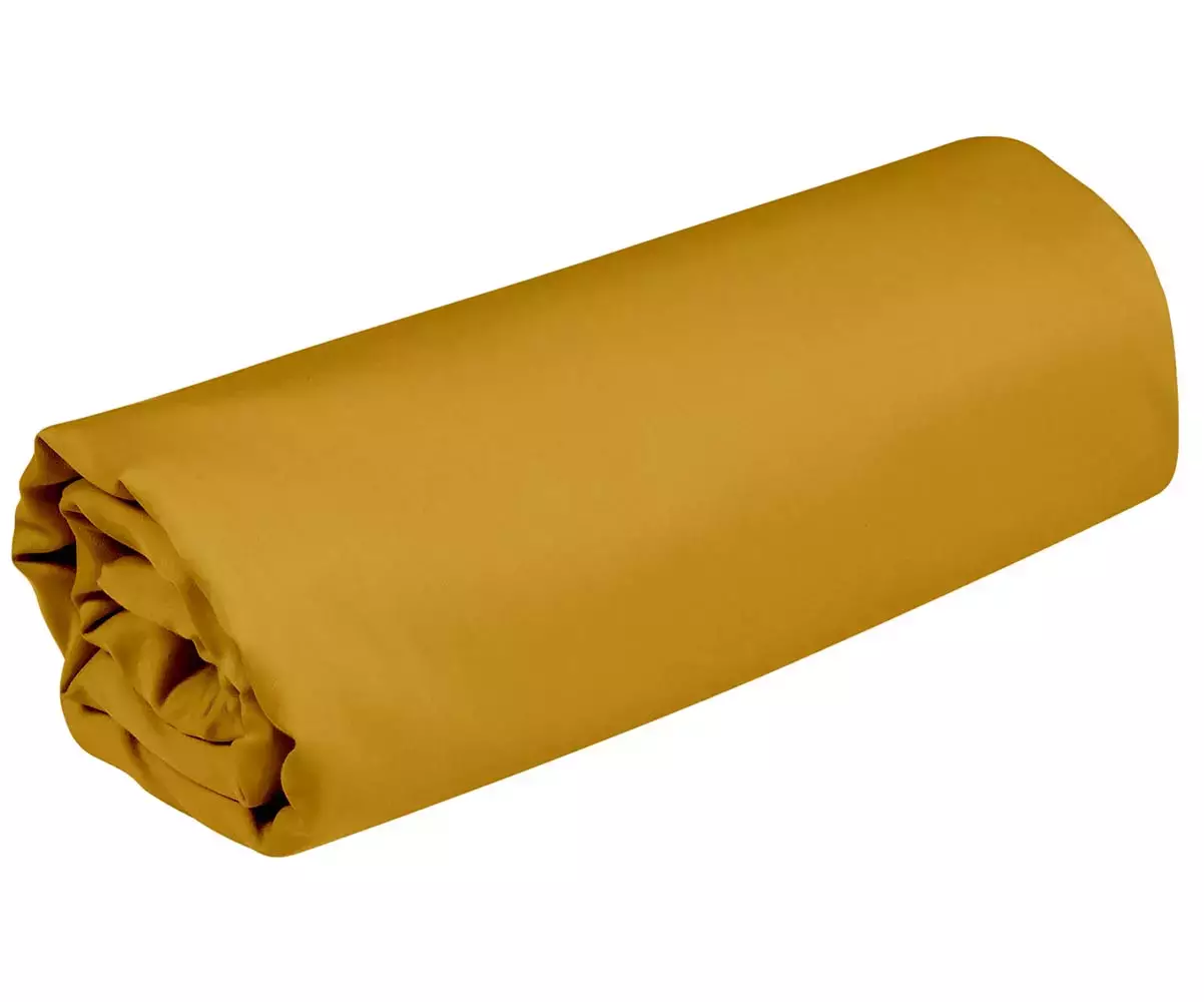 Drap housse Rondo moutarde Drap housse Rondo moutarde