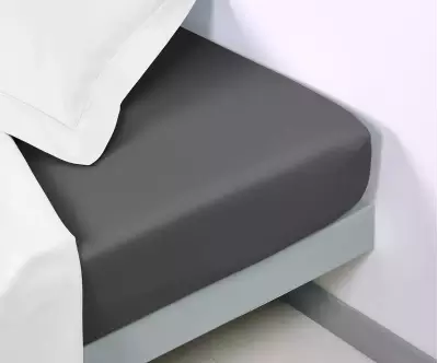 Drap housse gris anthracite