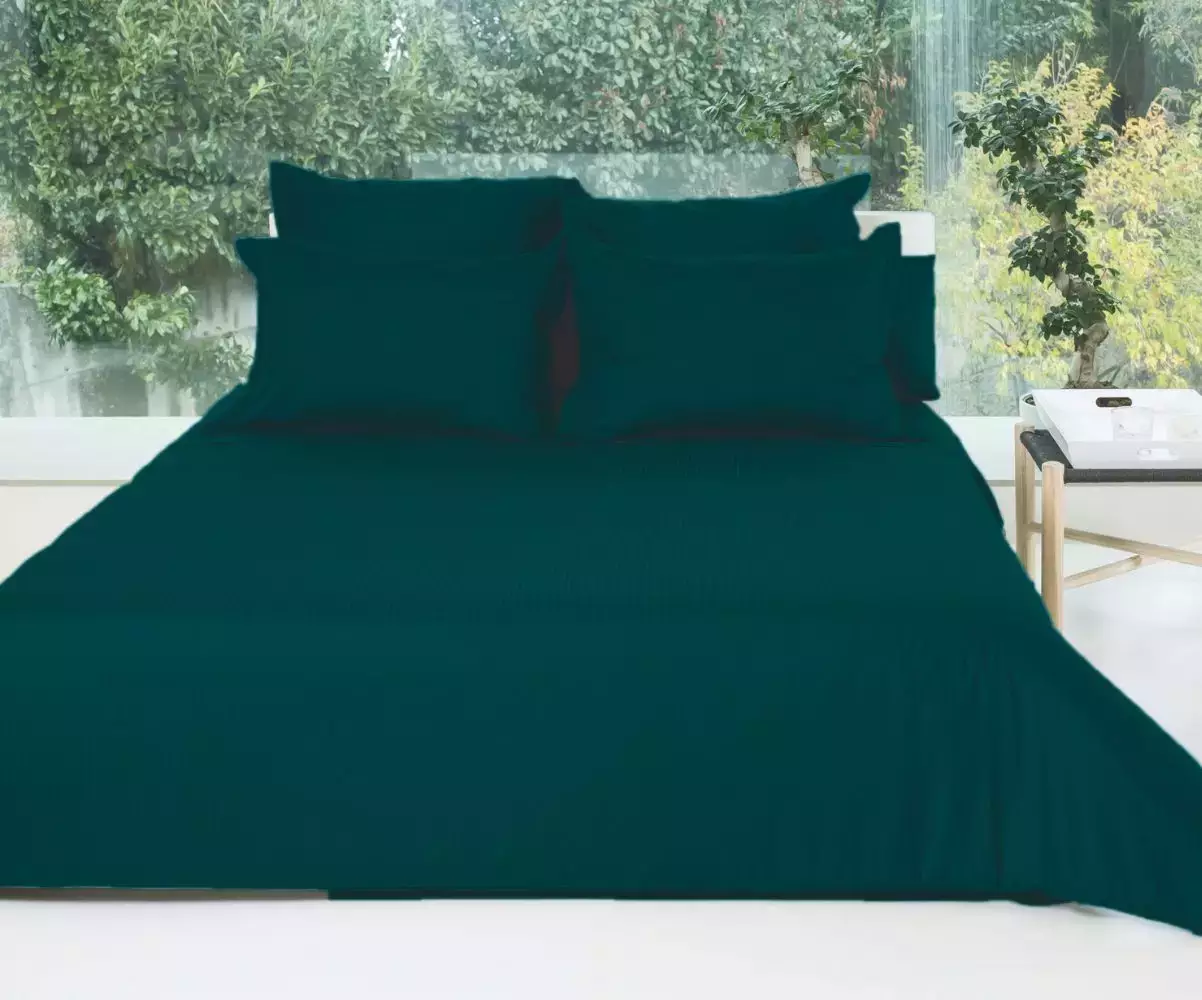 Drap plat bleu canard Drap plat bleu canard