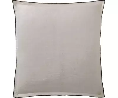 Taie d'oreiller lin lavé beige