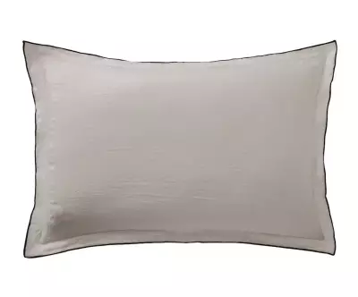 Ensemble housse de couette taie d'oreiller beige