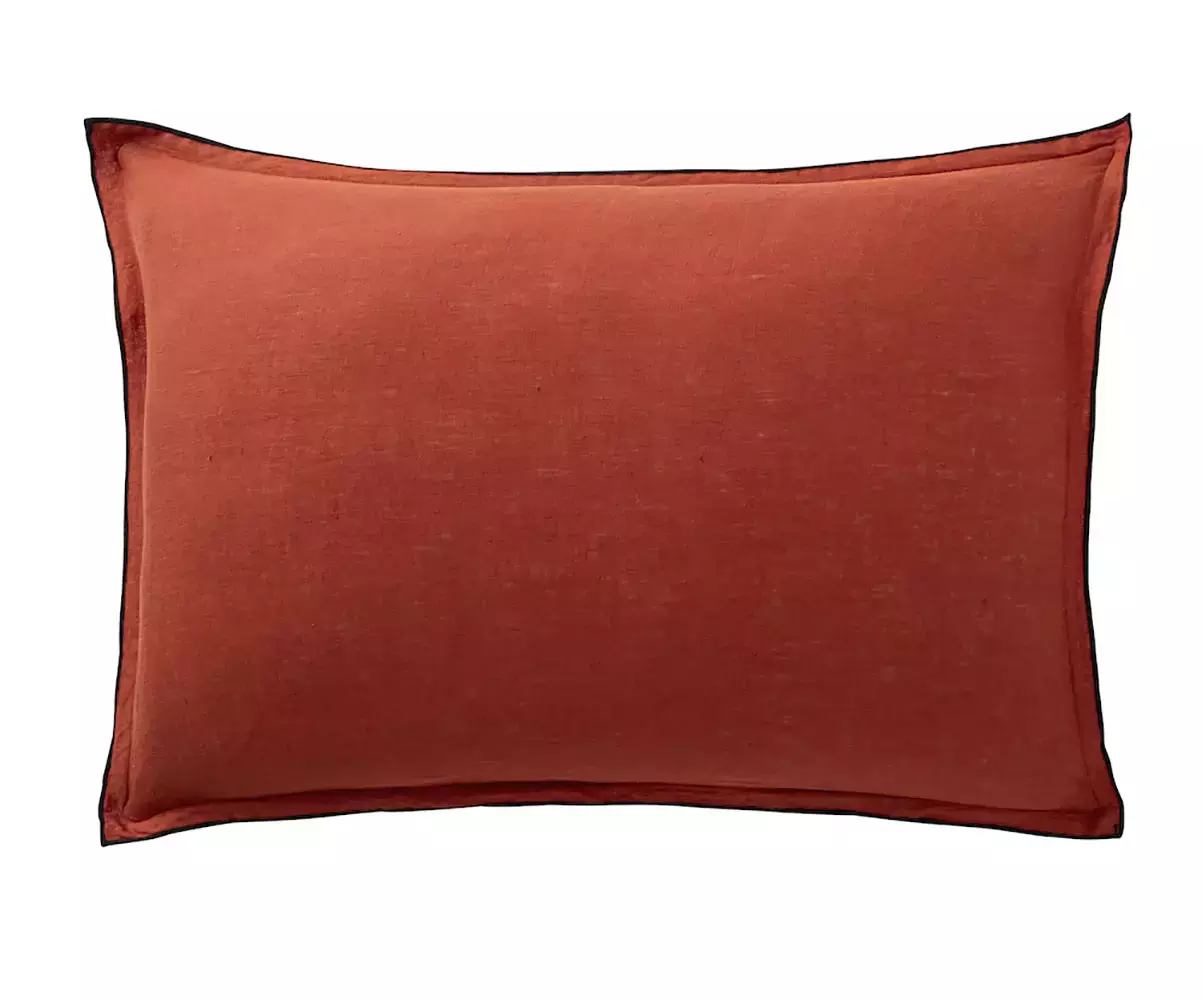 Ensemble housse de couette taie d'oreiller paprika Ensemble housse de couette taie d'oreiller paprika