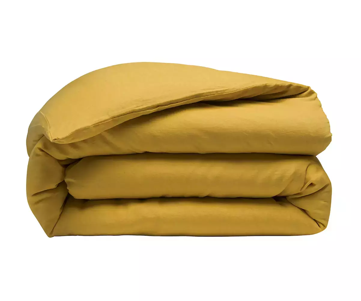housse de couette lin lavé moutarde housse de couette lin lavé moutarde