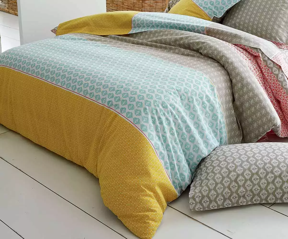 Housse de couette Rita jaune Housse de couette Rita jaune