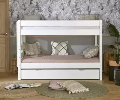 Lit superposé Alto blanc avec matelas