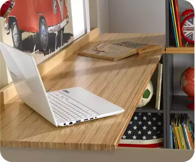 Bureau pour lit mezzanine Douglas