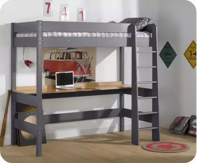 Bureau bois pour lit mezzanine Douglas