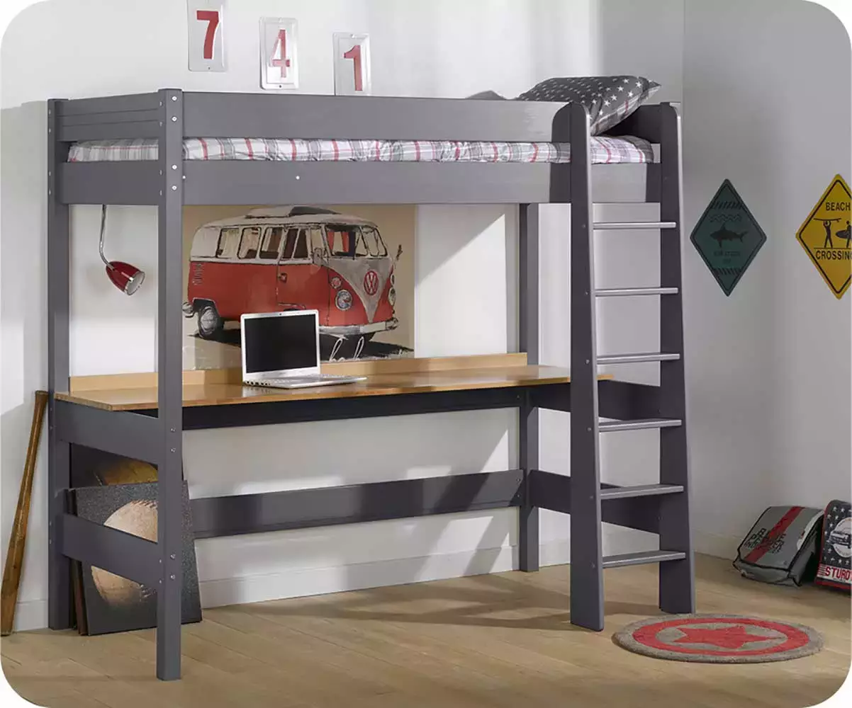 Bureau bois pour lit mezzanine Douglas Bureau bois pour lit mezzanine Douglas
