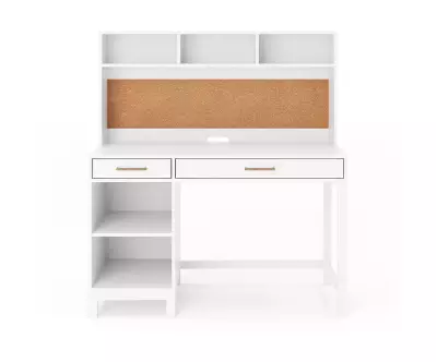 Vue de face du bureau blanc Kotu