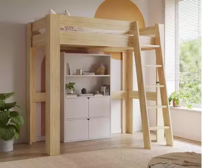 Etagère Fairview 4 portes sous lit mezzanine