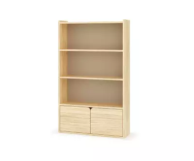 Etagère Fairview bois avec deux portes amovibles