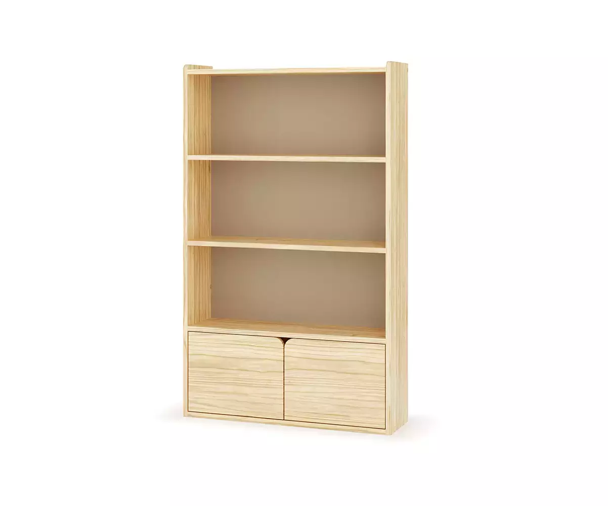 Etagère Fairview bois avec deux portes amovibles