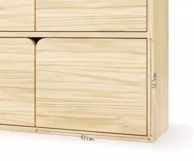 Dimensions porte Fairview bois