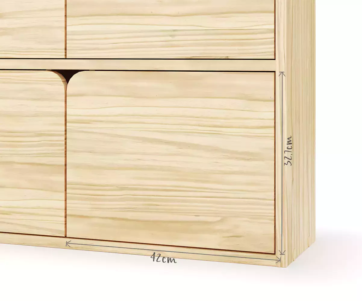 Dimensions porte Fairview bois