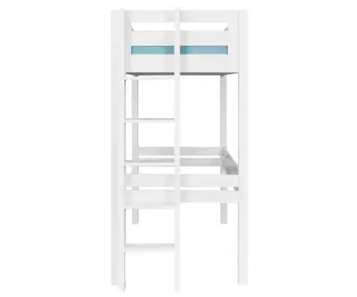 Lit mezzanine Adam avec bureau en bois échelle petit côté
