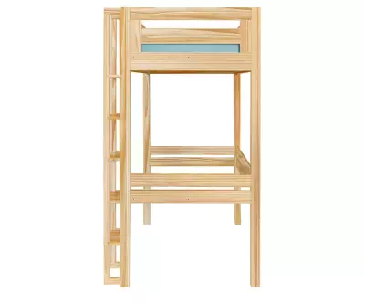 Lit mezzanine Adam avec bureau bois vue de côté