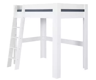 Lit mezzanine avec échelle Paros blanc