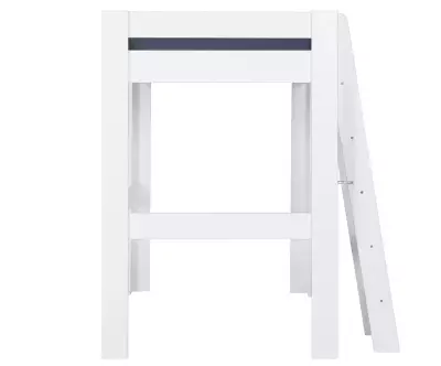 Côté du lit mezzanine échelle Paros blanc