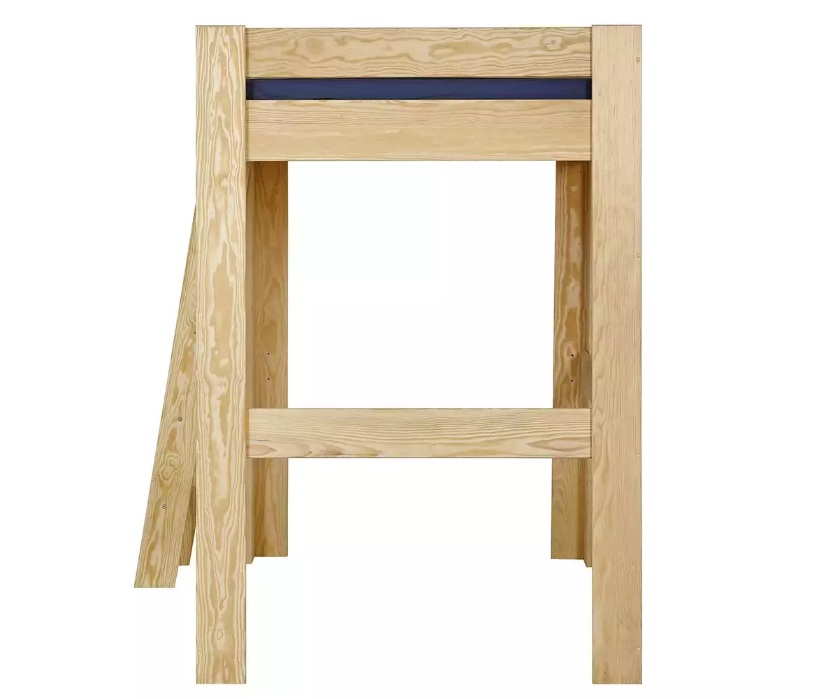 Côté du lit mezzanine échelle Paros bois naturel Côté du lit mezzanine échelle Paros bois naturel