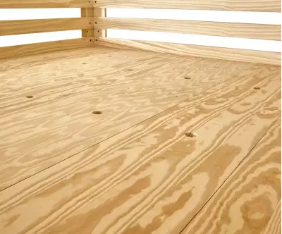 Sommier parquet du lit mezzanine Palomar bois