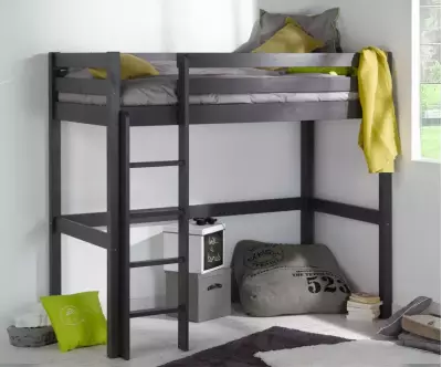 Lit mezzanine gris anthracite Ted