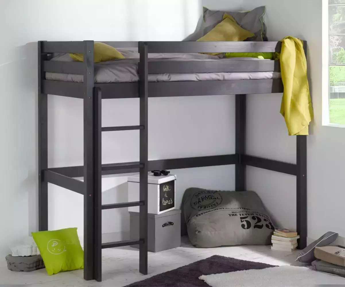 Lit mezzanine gris anthracite Ted Lit mezzanine gris anthracite Ted