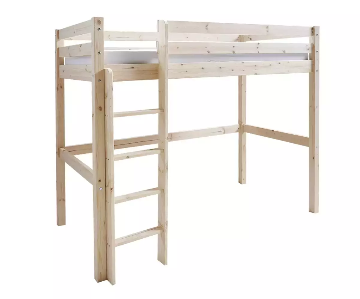Lit mezzanine bois naturel Ted Lit mezzanine bois naturel Ted