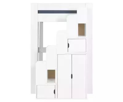 Module escalier blanc positionné à droite