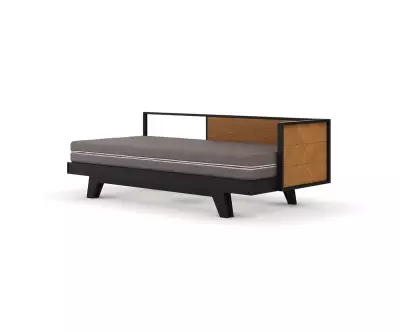 Lit gigogne pour adulte avec matelas pliant en option